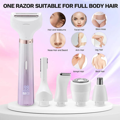 5-in-1 Women's Electric Shaver